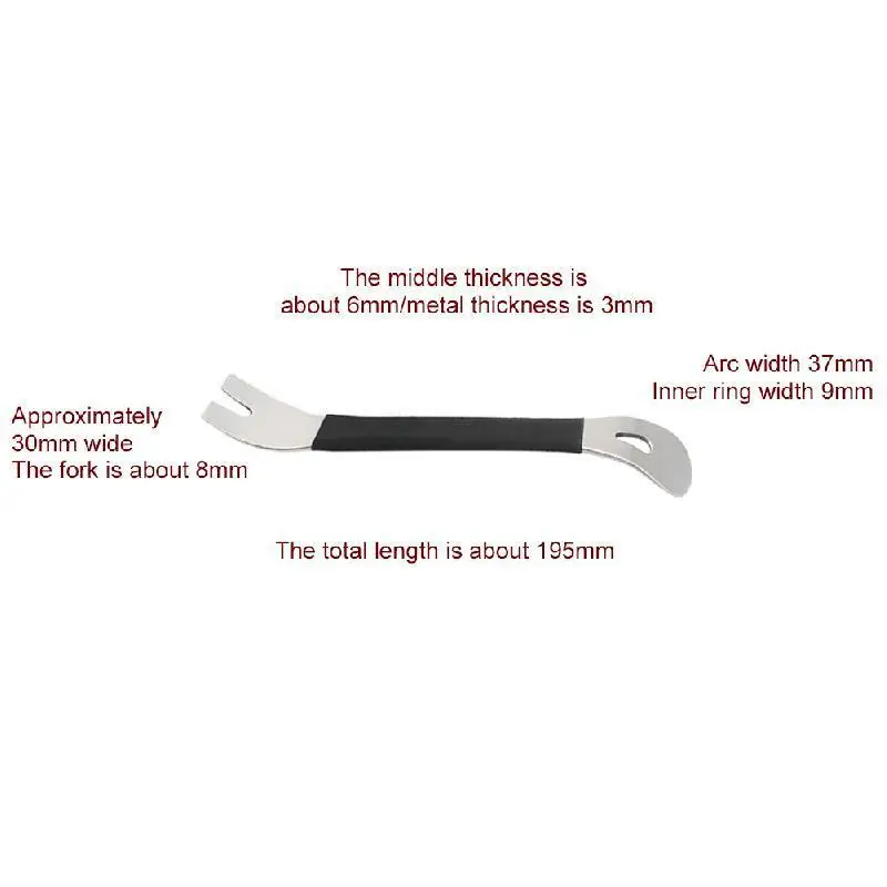 Double Ends Stainless Steel Trim Removal Tool Car Trim Puller Pry Bar Pry Tools for Door Panel Audio Terminal Fastener Remover