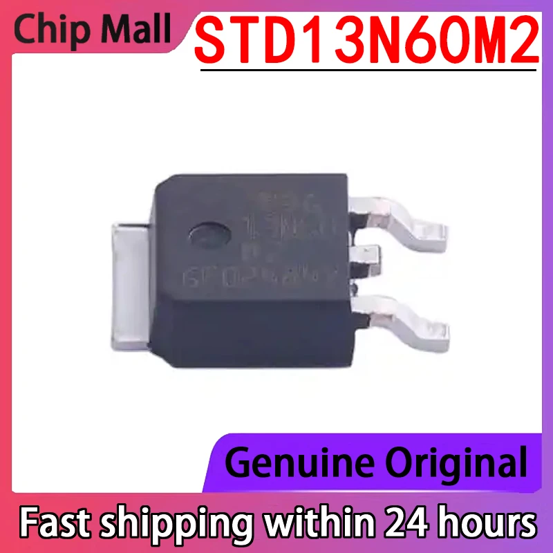 

2PCS Brand New STD13N60M2 TO-252 MOS Field-effect Transistor N-channel 600V 11A Original Stock