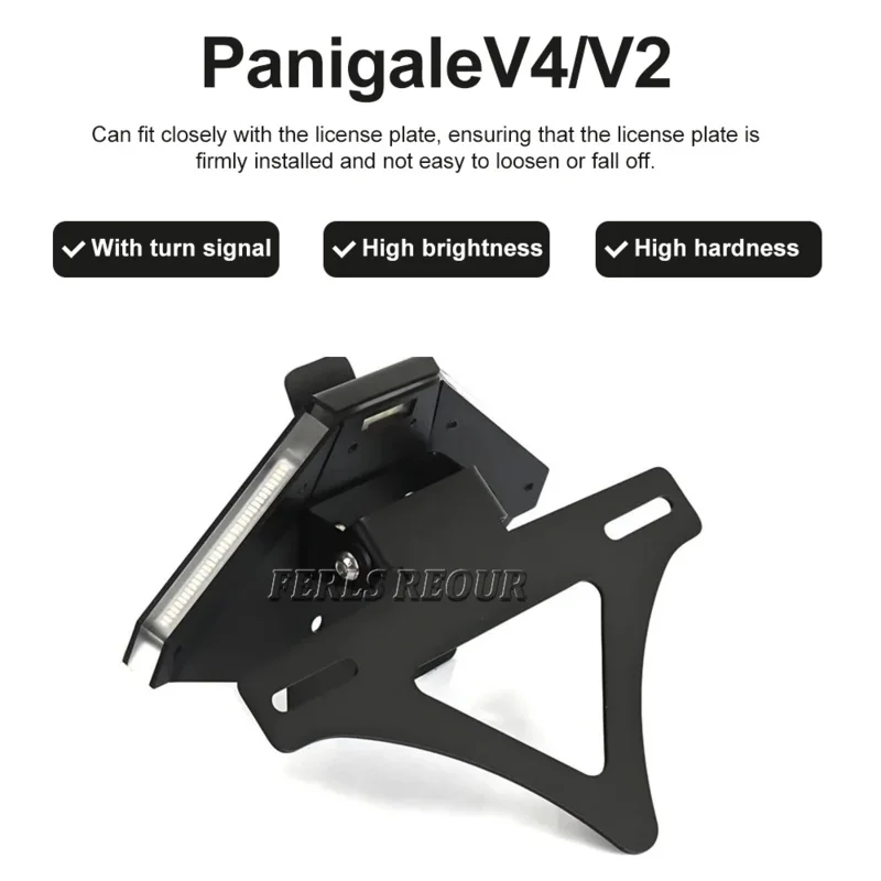 Ducati Panigale V4/V2/SF V4/V4S 2018-2024 LED 통합 꼬리 꼬임-번호판 홀더, 매끄러운 후면 스타일, 쉬운 설치