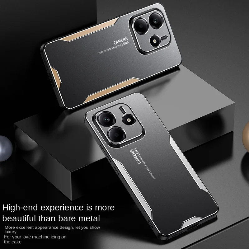 Hard Aluminum Alloy + PC Shockproof Protective Back Cover
