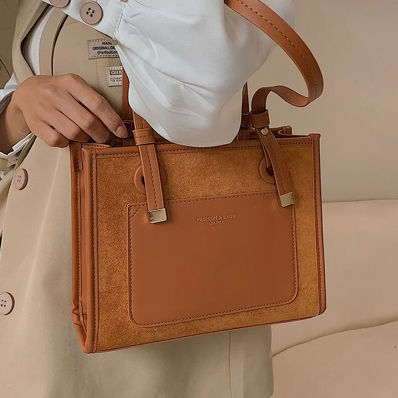 Wholesale Women's new Korean style messenger shoulder bag handbag fashion  large capacity chain tote bag 2 in 1 set From m.