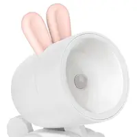Cute Desk Lamp Rabbit LED Night Light For Kids Adjustable Rabbit Shape Night Lamp Portable Reading Desk Lamp For Children And 2