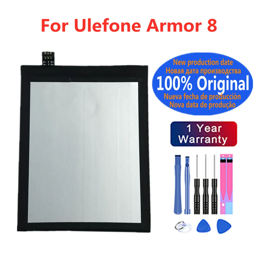 

New Original Replacement Battery For Ulefone Armor 8 Armor8 5580mAh High Quality Mobile Phone Bateria Battery In Stock + Tools