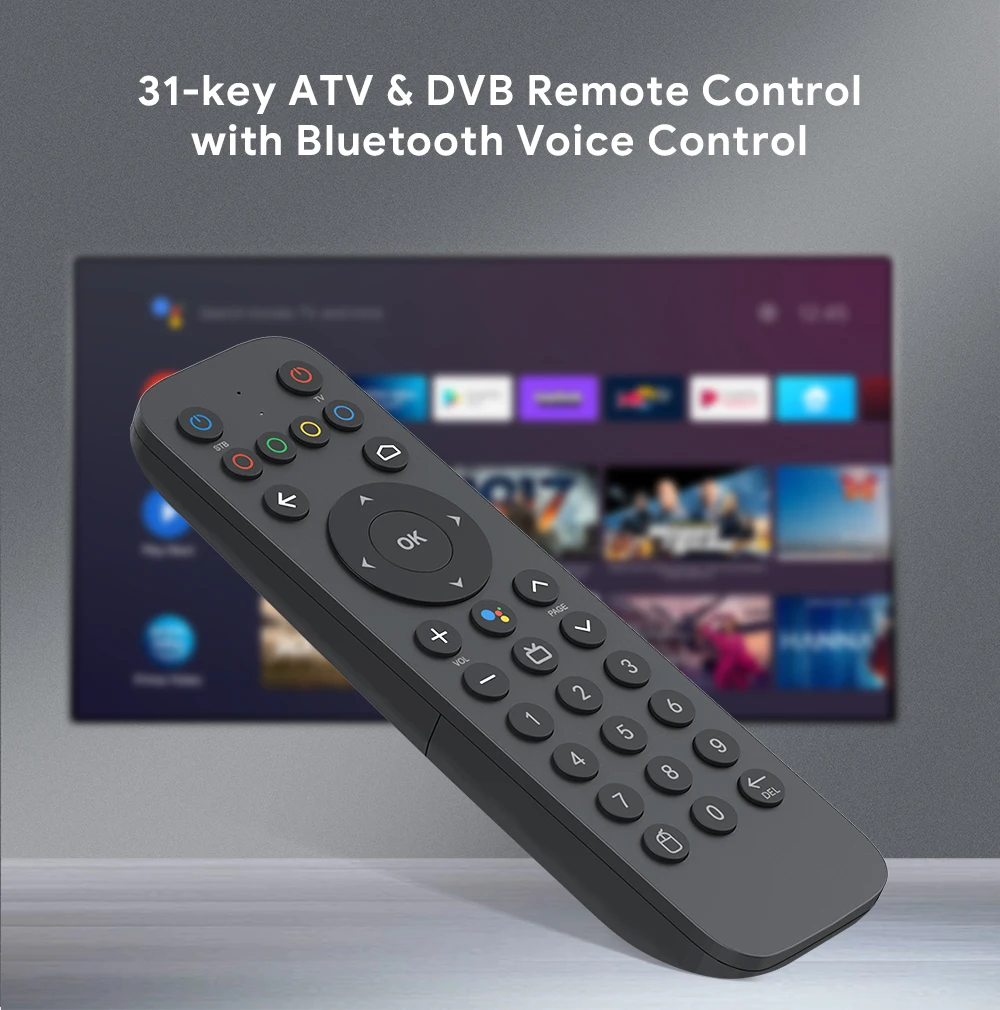 Controle Remoto Original bt Controle por Voz para Android 10.0 tv Box Mecol Kt1 Mecool-v03 - Image 2