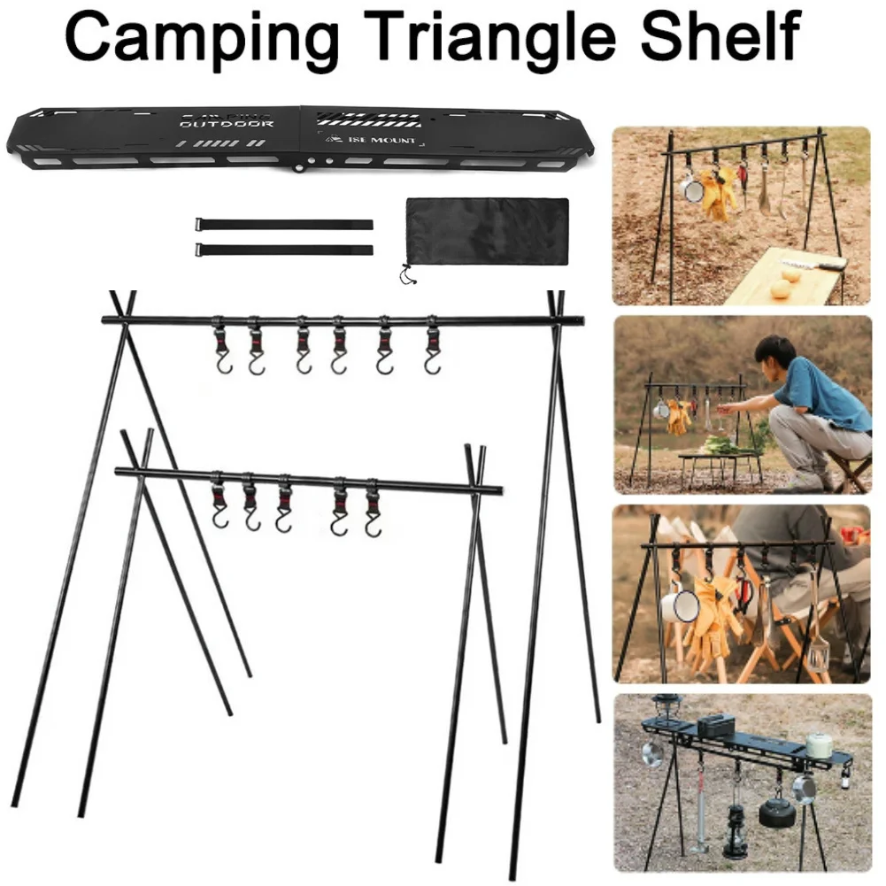 FoldableCampingHangingRackTopPlatePortableTabletopBoardHigh