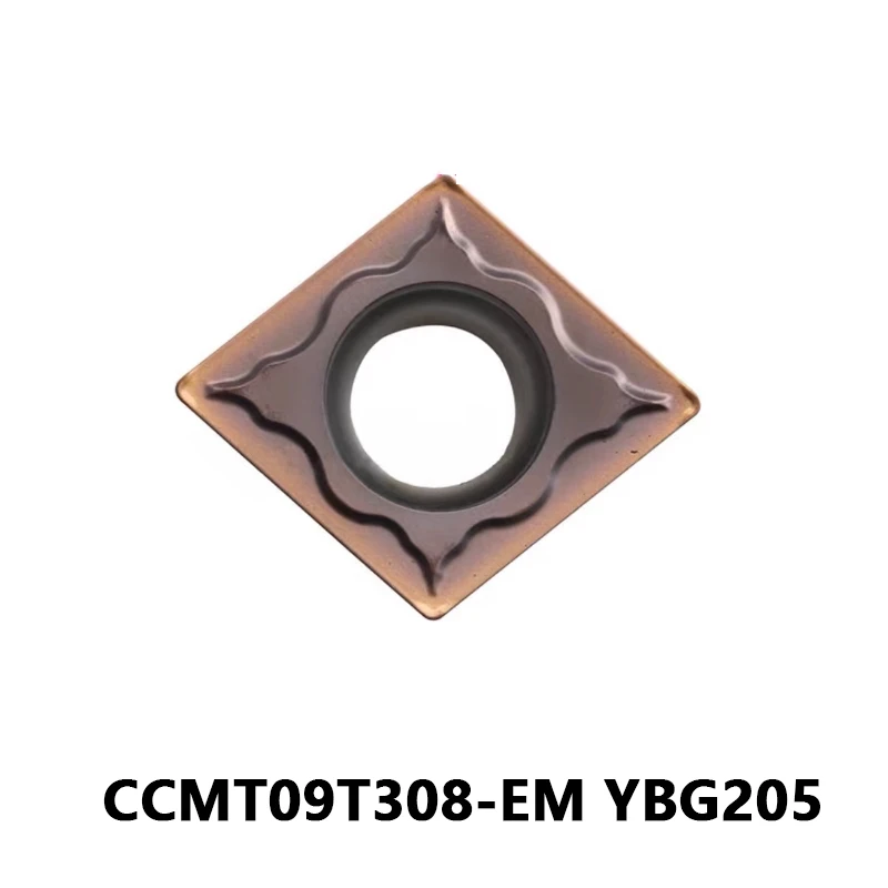 

CCMT Carbide Inserts CCMT09T308 EM Turning Blades CCMT09T308-EM YBG205 for Stainless Steel CNC Lathe Cutting Machine Metal Tool