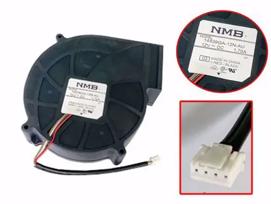 

4-проводной вентилятор охлаждения сервера NMB-MAT 14539GA-12N-AU DC 12V 1.7A 145x145x39 мм