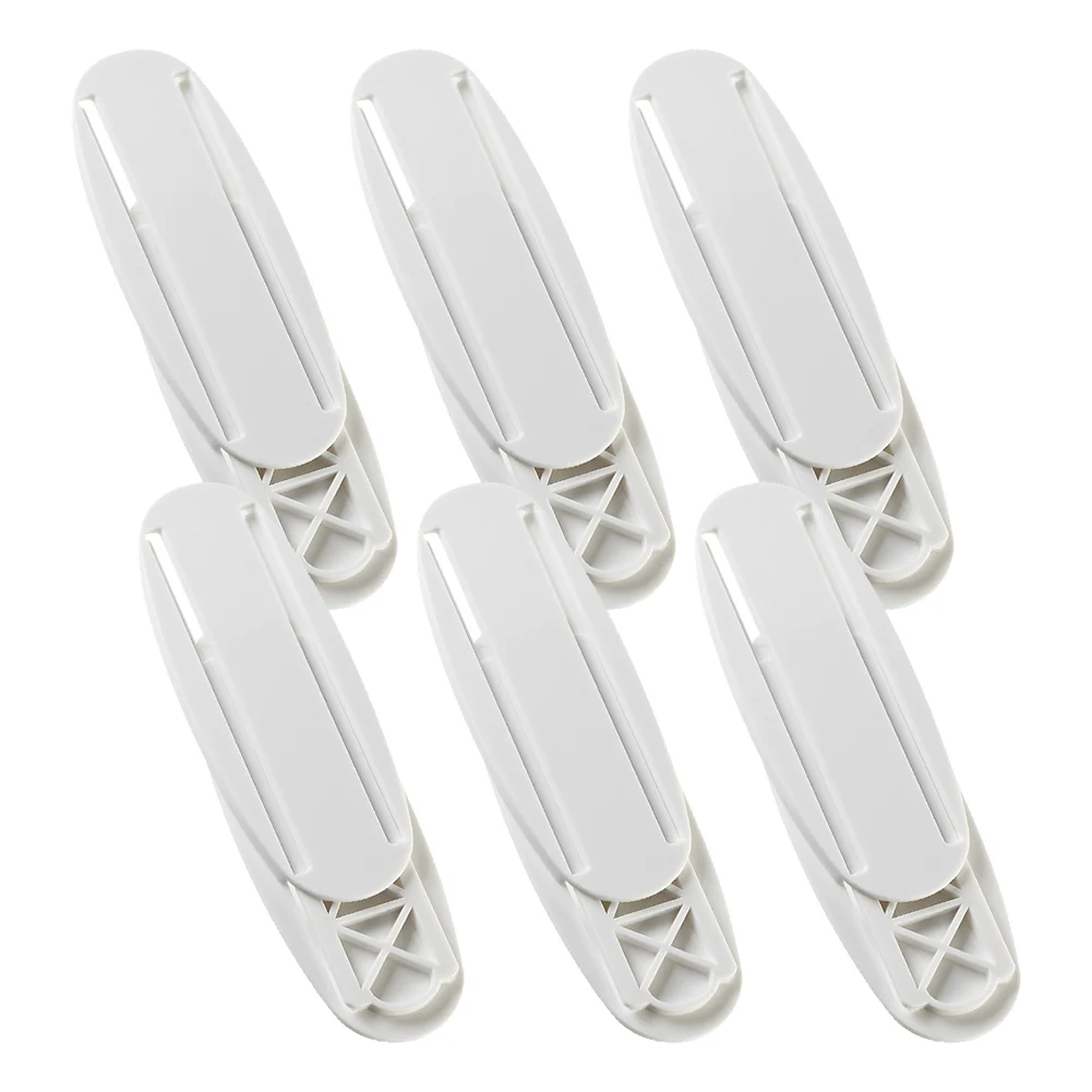 

6pcs Adhesive Retainer Wall-Mounted Socket Holder Punch Free Plug Fixer Self-Adhesive Socket 10.3*4cm Home Storage Accessories