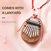 Mini Kalimba 8 Key Thumb Piano 1 Pcs Water Drop Style Cute Instrument Portable Exquisite Gift Set for Kids 6