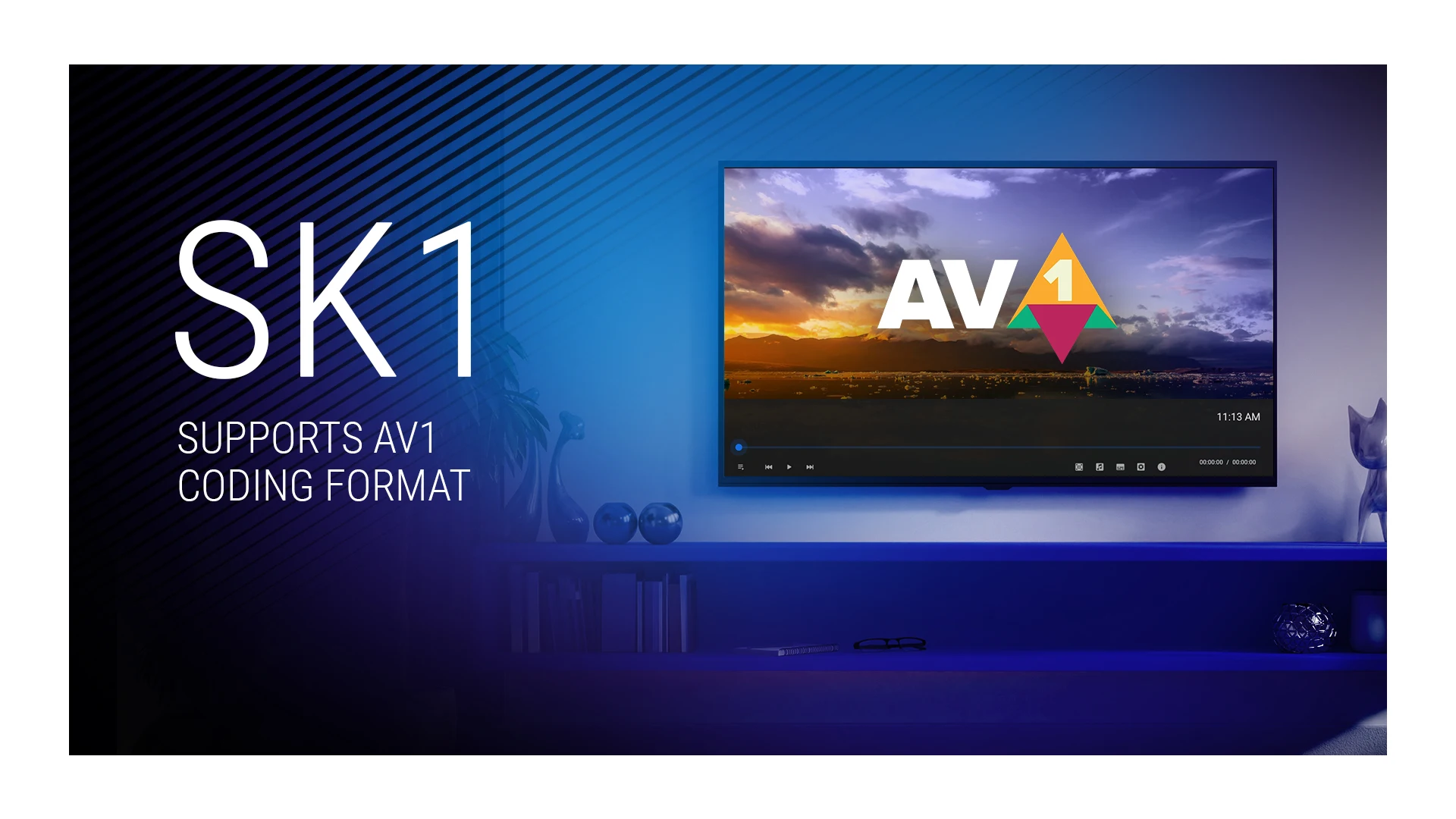 2024 New SK1 Smart TV Box Android 11 Amlogic S928X-K 8GB 128GB Wifi6 BT5.2 1000