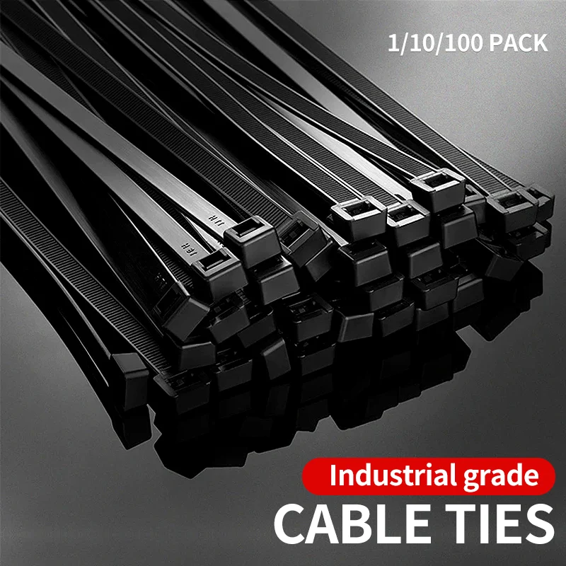 Nylon Cable Tie Self-locking Wire Zip Ties 1000/250Pcs 3*100 3*150 4*200 Supply Fasteners nylon cable ties,cable ties,cable tie,nylon zip ties