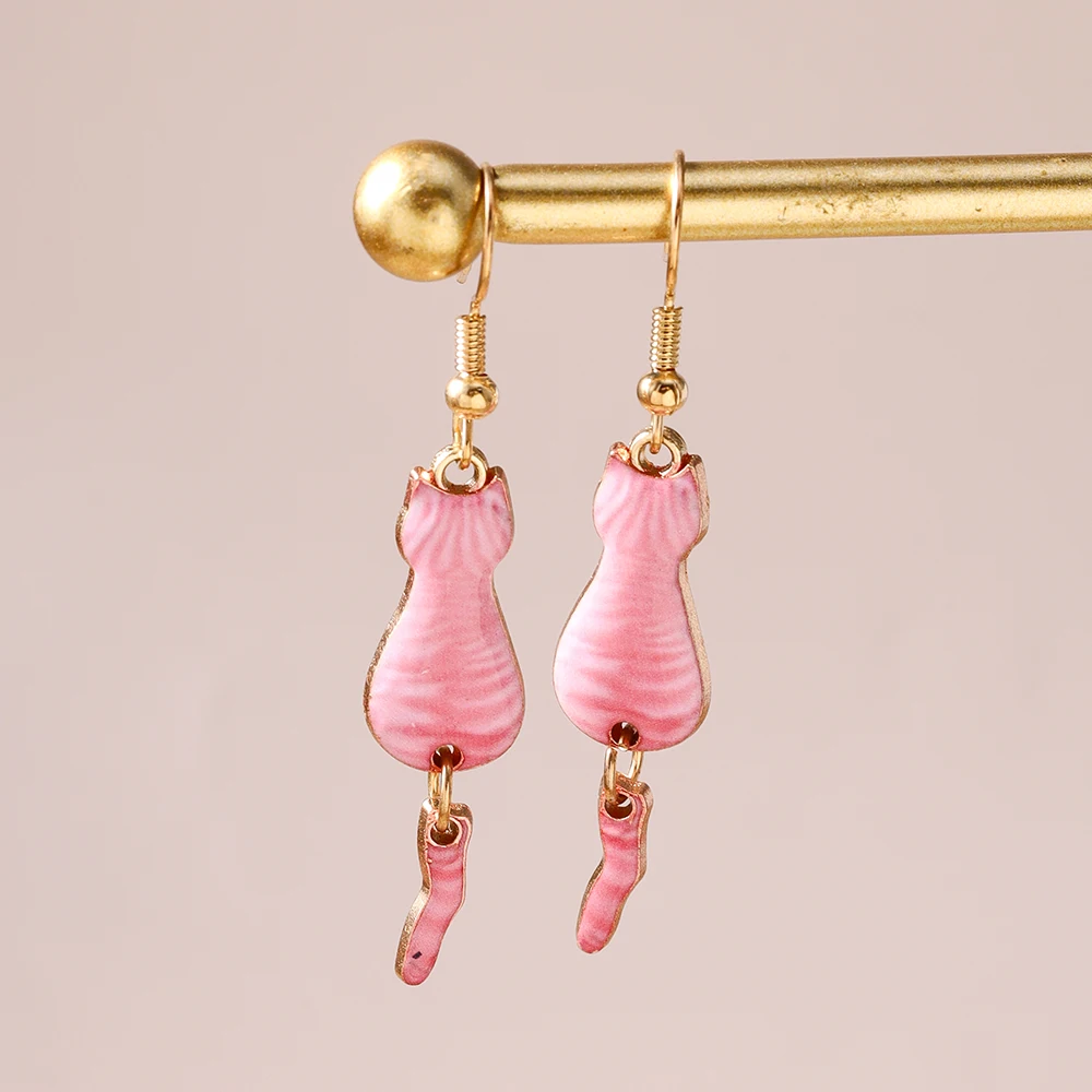 Aihua Bunte Niedliche Welpen-Ohrringe Kawaii Katzen-Charm-Ohrringe für Frauen Mädchen Kinder Geburtstagsparty Schmuck Geschenke – Detail 11
