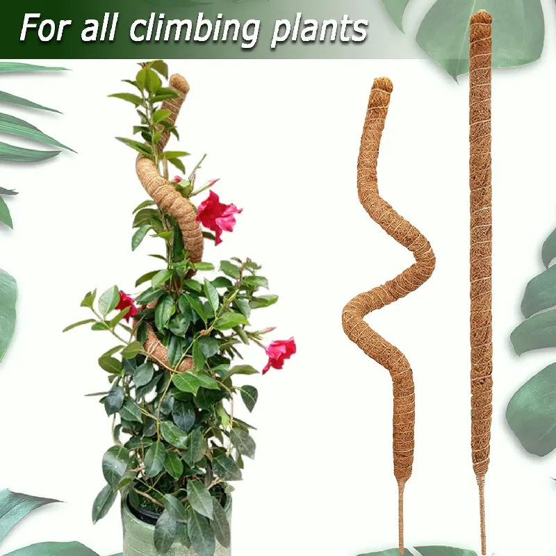 

2Pcs 80cm Moss Pole, Bendable Plants Moss Poles for Climbing Plants, Coir Plant Pole Sticks Support Stakes for Potted Plants