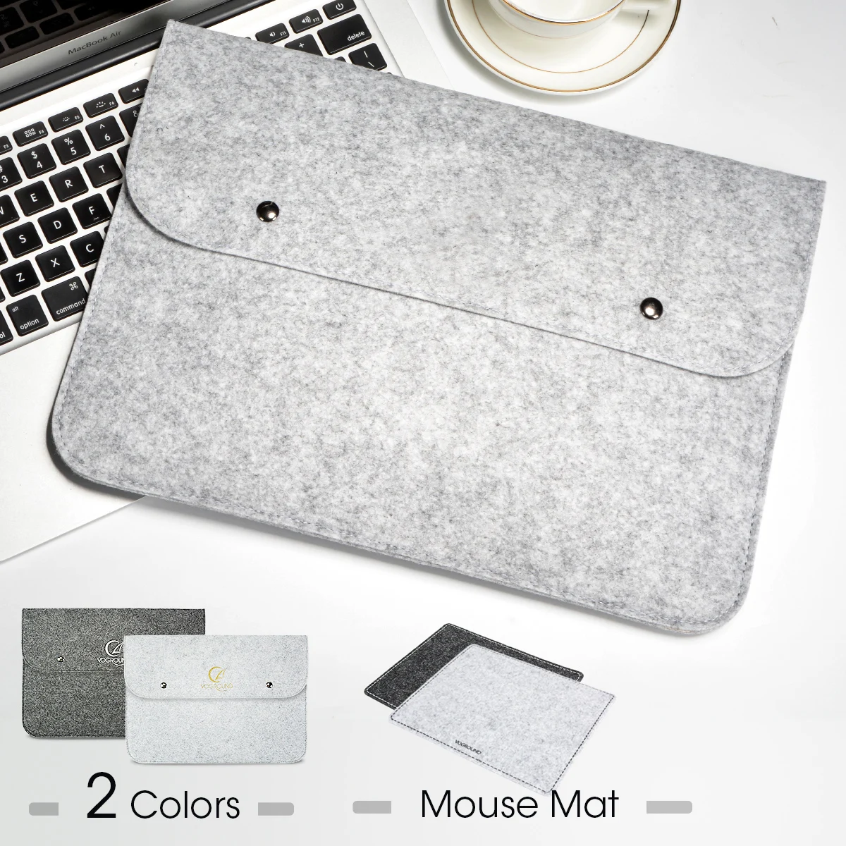 2022 New Laptop Buckle Felt Sleeve Bag 11 12 13 14 15 Inch For Macbook