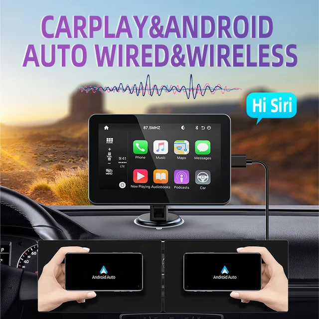 Hippcron Car Radio 7inch Multimedia Video Player Wireless Carplay And  Wireless Android Auto Touch Screen For Nissan Toyota Car - AliExpress