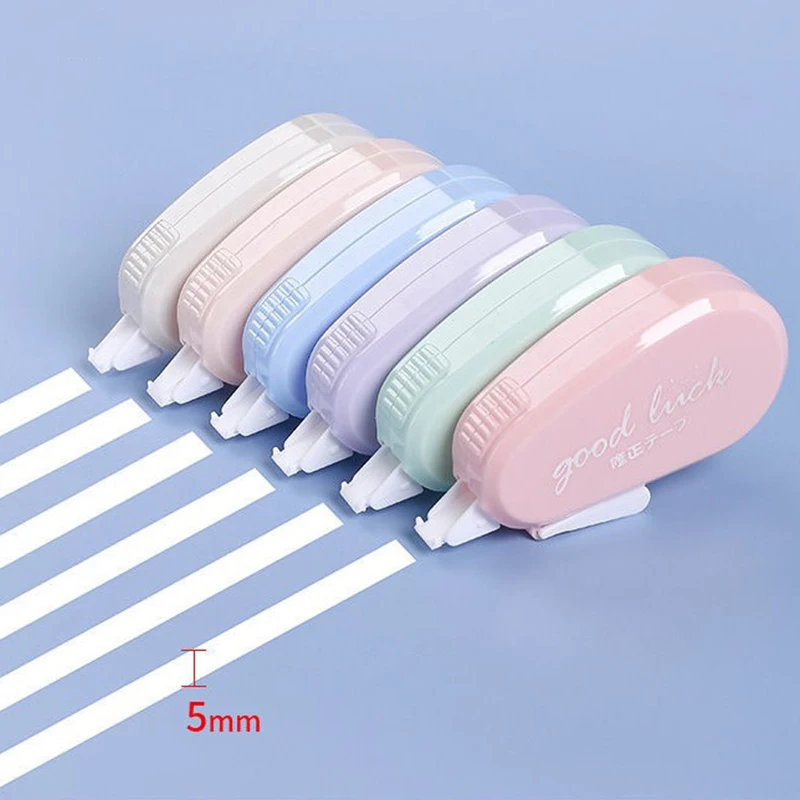 6pcs/set Mini Morandi Color Correction Tape Set School Supplies Stationary 6.7*3.1cm