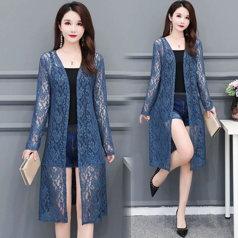 Women's thin sun protection cardigan, summer vest, outerwear A122 main image 1