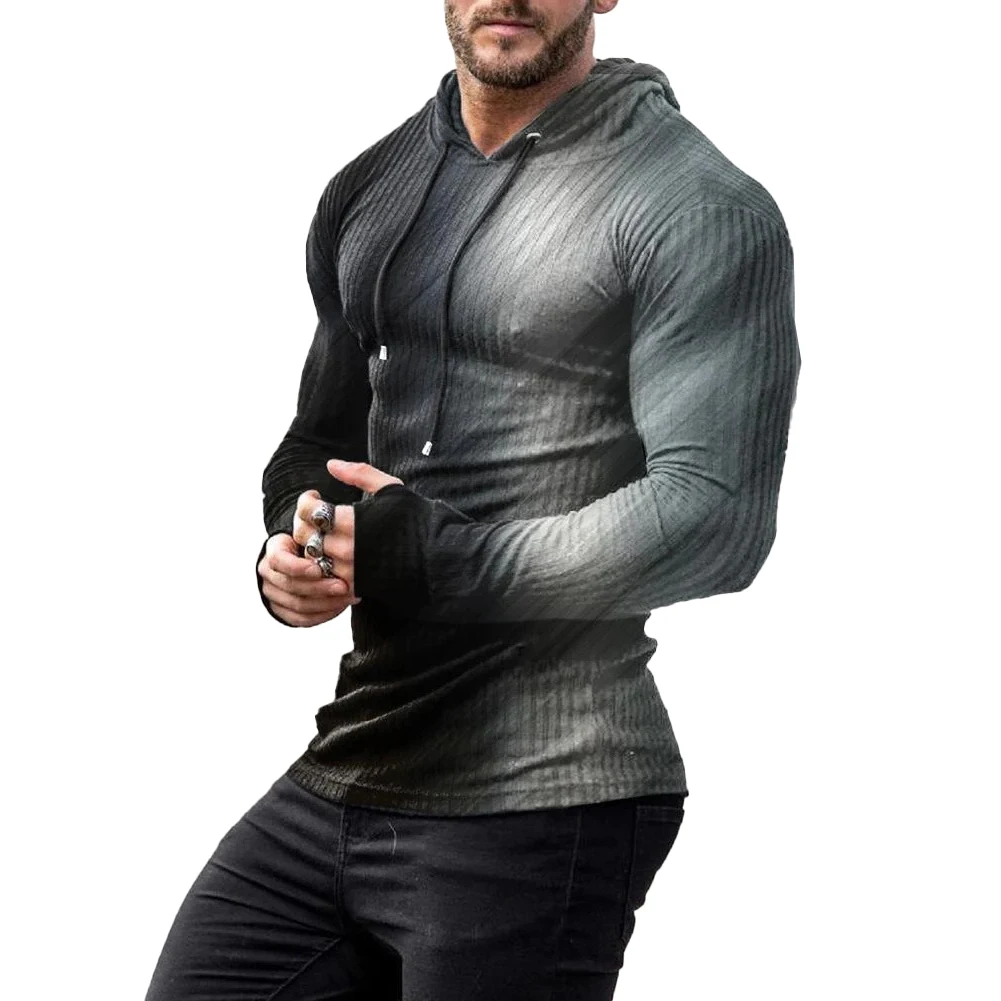 

Man\\'s Tops Hoodies Sports 3D Print Jumper Muscle Activewear Long Sleeve Men Pullover Hoodies 2023 New Fashion