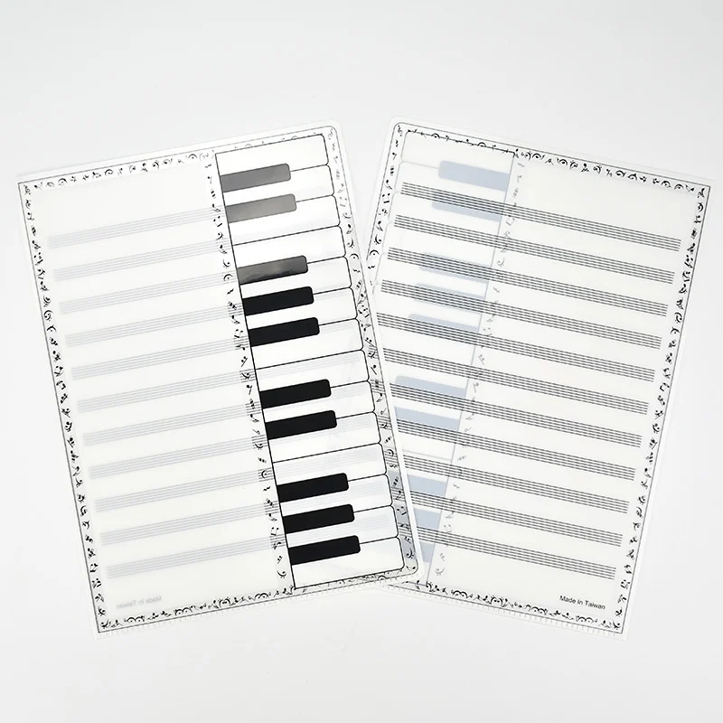 A4 Music File Folders Sheet Musical Note Folder Piano Keyboard Storage