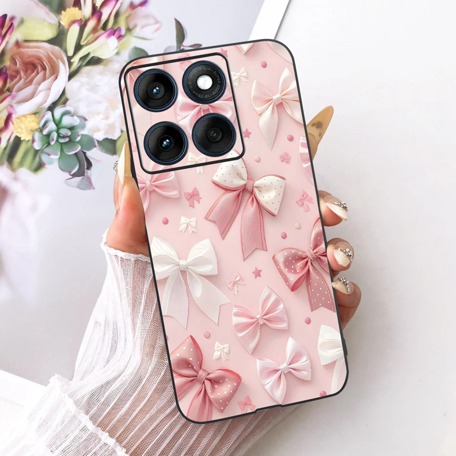 Luxury Butterfly Tree Painted Silicone Case for Motorola Edge 60 Series