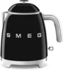 Mini 50's Retro Style 3 Cup Electric Kettle with Double Wall Anti Slip Base and Water Level Indicator (Black) 1