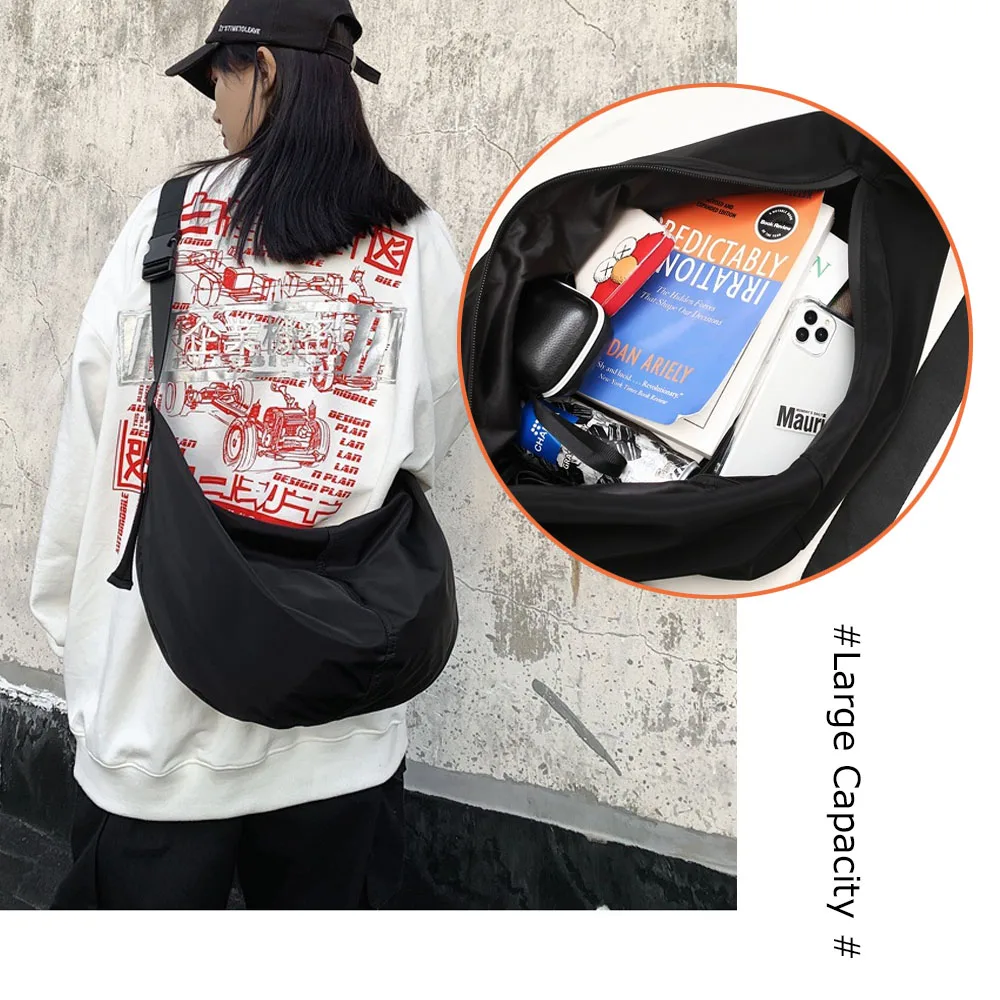

Large Crossbody Bag Hobo Sling Crescent Bag Women Men Trendy Shoulder Bag Purse Dumpling Bag Casual Handbag