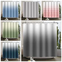 Solid Color Ombre Shower Curtain for Bathroom Gradient Textured Modern Abstract Elegant Chic Waterproof Shower Curtain With Hook 1