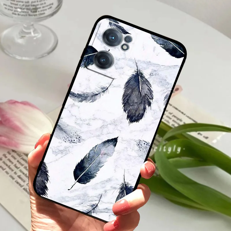 Animal Cartoon Painted Soft Silicone Phone Case - Black Coque