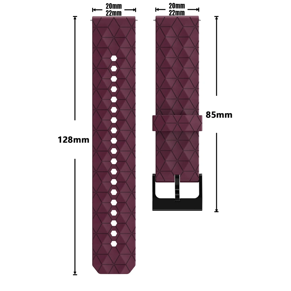 Versatile Silicone Smartwatch Strap – Soft and Durable Wristband in Multiple Sizes