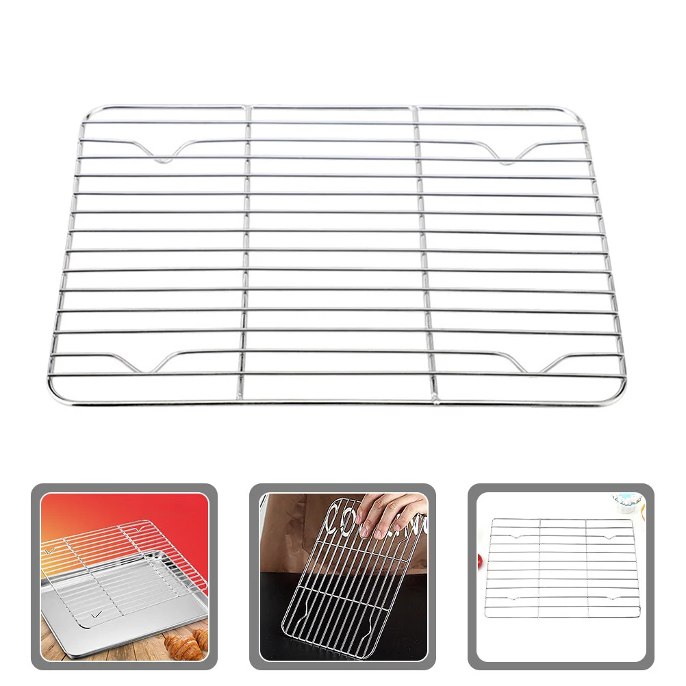 

Stainless Steel Grill Bacon Cooling Baking Racks Saucepans Roasting Cake