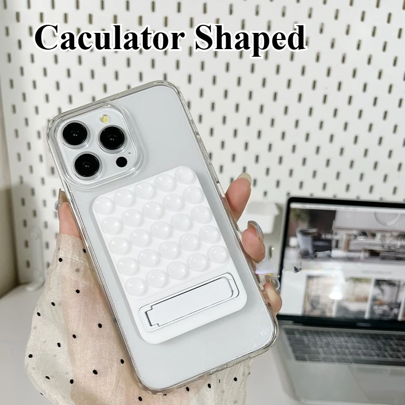 Silicone Suction Phone Holder Mat Multifunctional Wall Stand Anti-Slip Hands-Free Case Mount Back Sticker