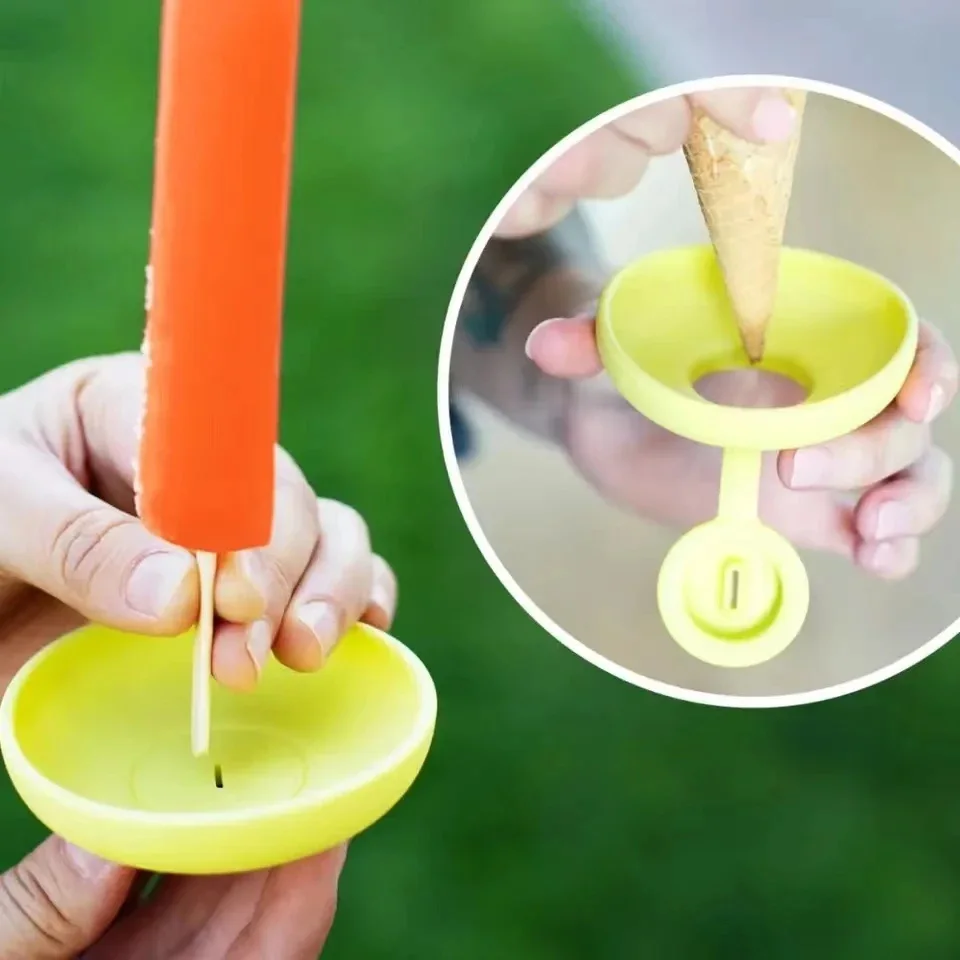 Colorful Drip Free Popsicle Holder Silicone Freeze Ice Popsicle Holders Reusable Anti-drip Tray Kids Portable Protector popsicle rack popsicle holders sleeves