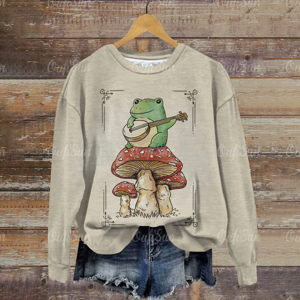 

Женский свитер с 3D принтом, Женский пуловер с круглым вырезом на осень и зиму, топ с музыкальным узором для младенцев, модная уличная одежда 2024