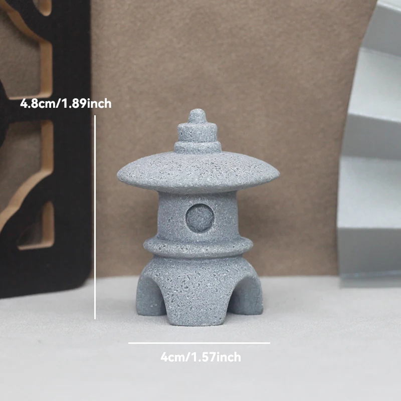 Sandstone Zen Garden Pavilion Ornament