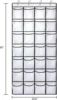 14/24 Pockets Over the Door Shoe Organizer Transparent Large Mesh Pockets With 4 Hooks Fabric Storage Bag Shoe Rack For Bedroom 3
