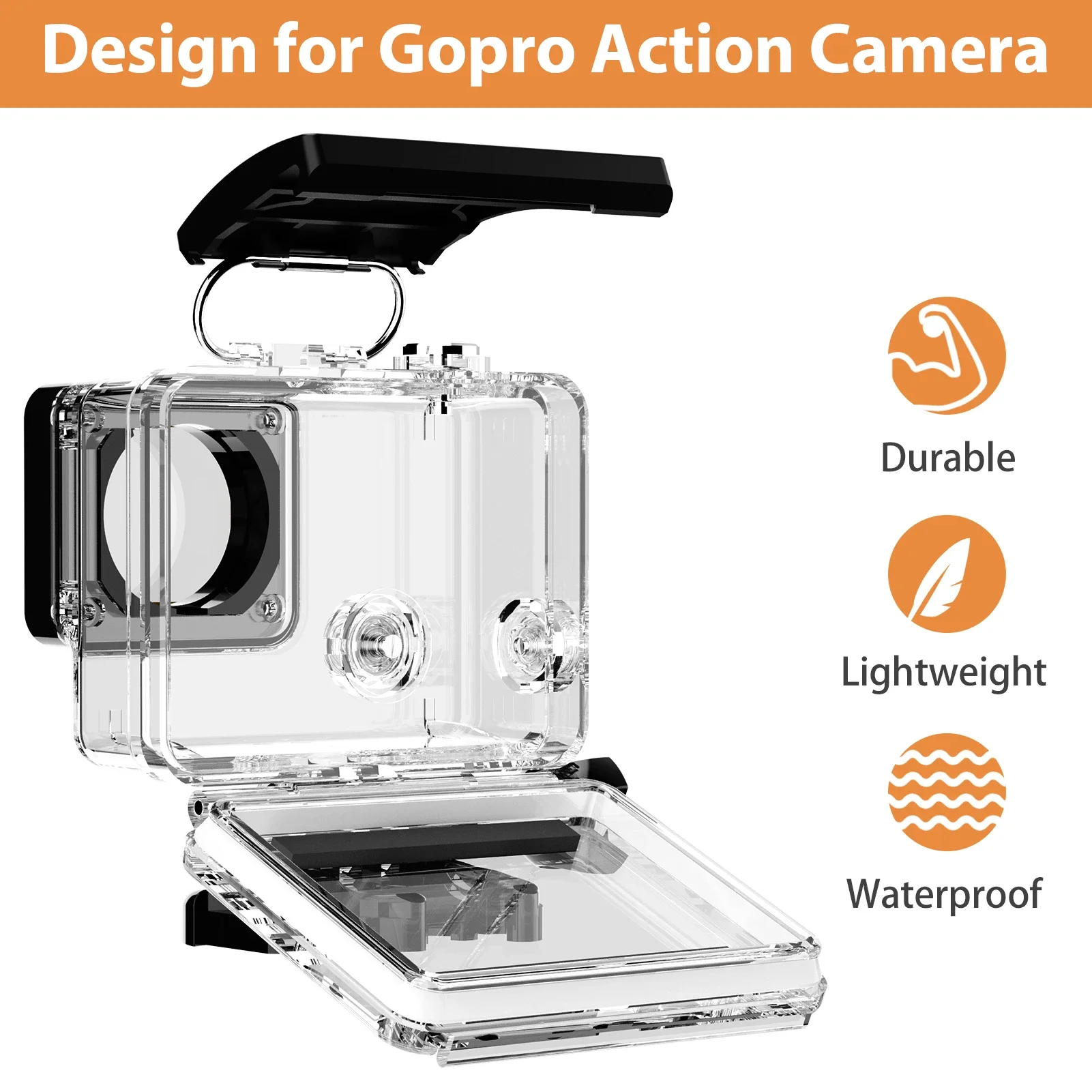 Boîtier étanche 60m pour GoPro Hero 4/3+ - Protection plongée
