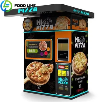 Distributore automatico per pizza intelligente personalizzato Automat per pizza self-service completamente automatico con sistema di pagamento per posizioni interne ed esterne
