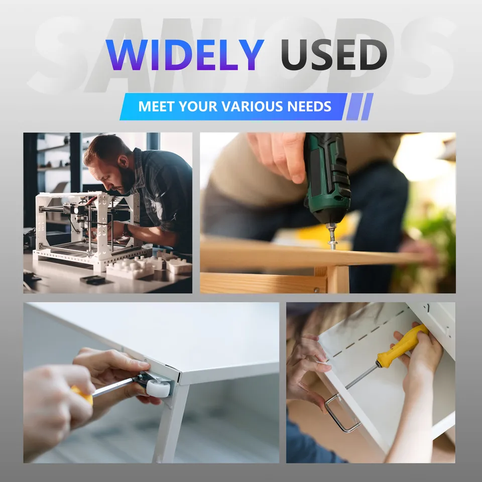 Set Assortito Di Viti A Testa Phillips Con Lavatrici E Dadi