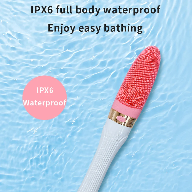 Electric Bath Brush Sonic Silicone Body Scrubber Long Back Brush Bathroom Cleaning Spa