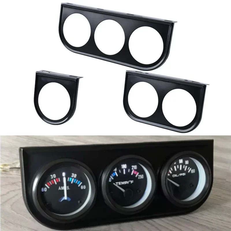 52MM Universal One/Two/Three Auto Modified Meter Cup Car Gauge Holder for 2-Inch Triple /Double/ Single Hole Meter Chrome car meters holder