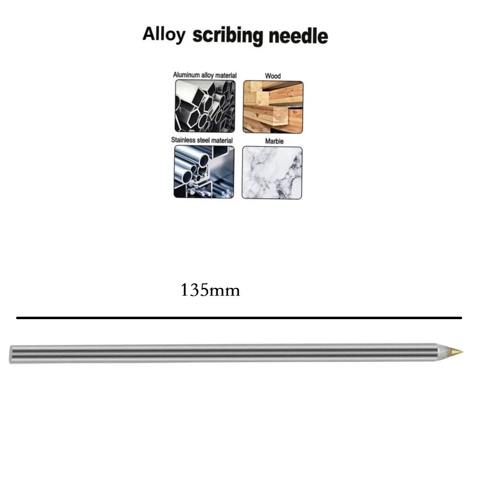 scriber pen marking on metal surface