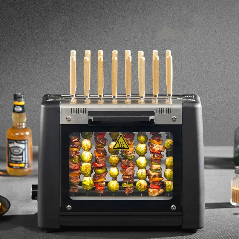 Barbecue Grill Electric Oven Household Smoke-free Non Stick Electric Baking Pan Grill Skewers 2