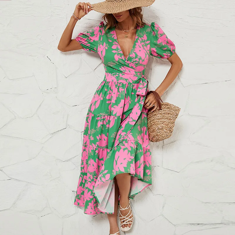 

Independent Photography 2023 Summer Women's Clothing New Independent Station Elegant French High Waist Dress for Women
