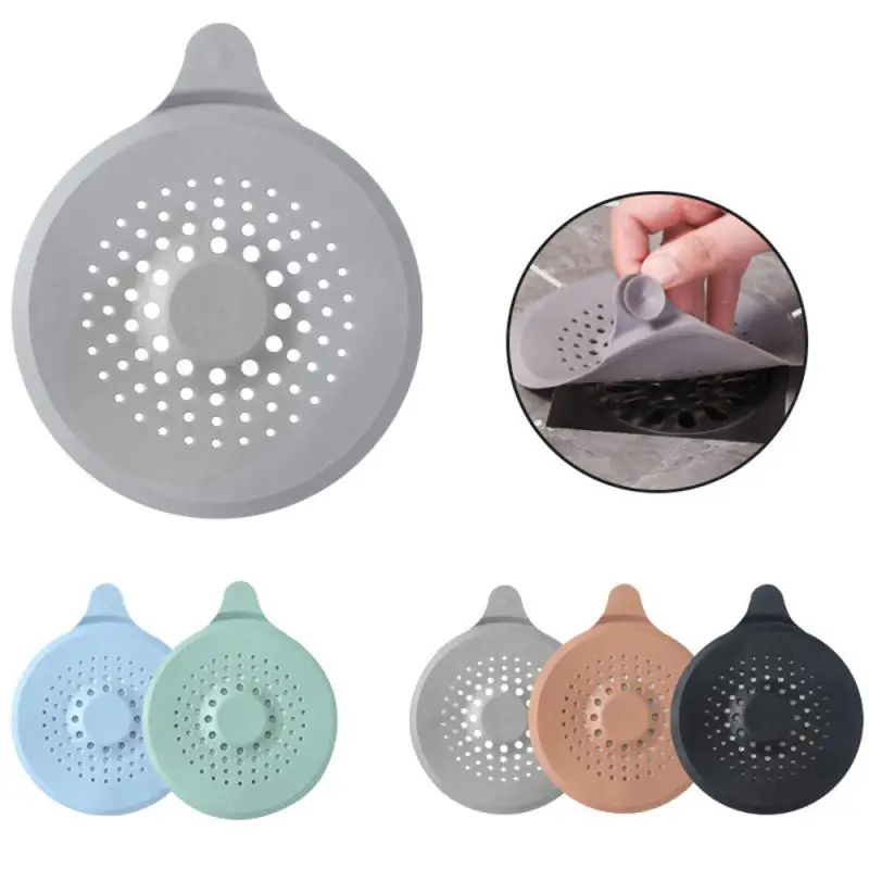 Silicone Floor Drain Filter Sink Strainer Hair Stopper Catcher Kitchen  Bathroom Sink Drain Strainer Cover Sewer Outfall Filter - AliExpress