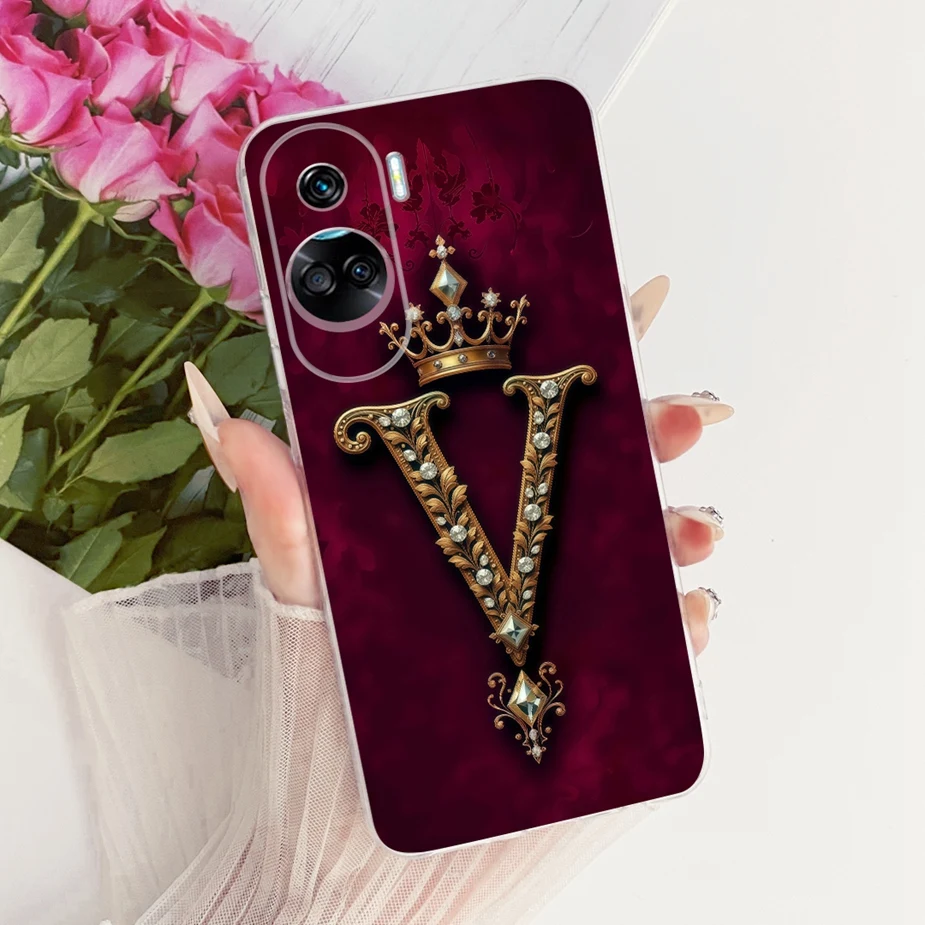 Cute Crown Letters Soft Slim Phone Case