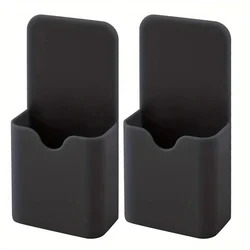 Compact Magnetic Pen and Pencil Holder for Home, Office, and School (Black)
