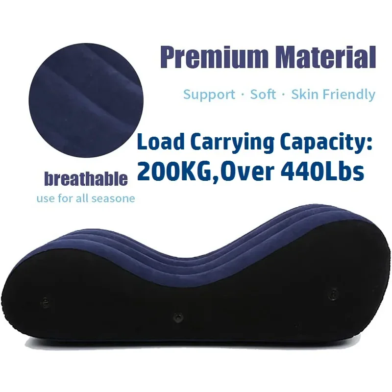 Inflatable Sex Sofa BDSM Chair Bed Furnitures Pillow Pad Adults Chaise Sexy Husband Wife BDSM Position Erotic Air Sofas Sextoys