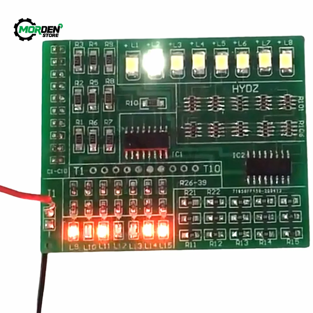 DIY Electronic Kit Led Module 1801 SMT SMD Component Soldering Project Suite FM Radio Transmitter Board Module Learning Kit