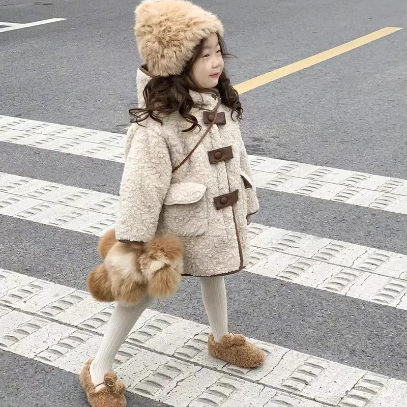 어린이용 후드 코튼 재킷, 어린이용 외투, 한국 스타일, 겨울 신상