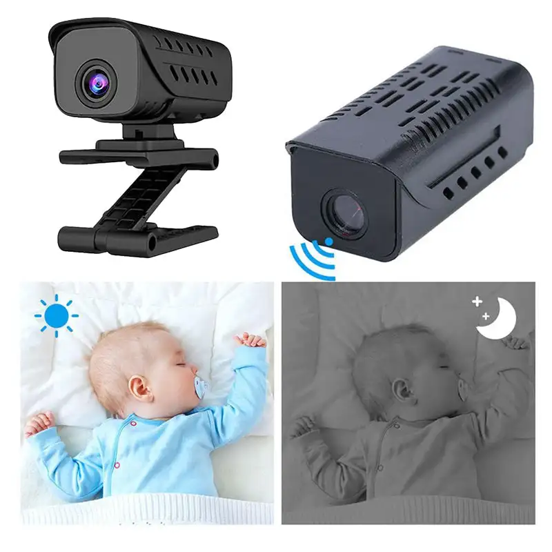 

Wireless Wifi Security Camera 1080P Hd Remote View Cameras Night Vision Mini Smart Home Nanny Cam Sports Monitor Small Recorder